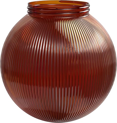 Miniatura 9 de KastLite Globo acrílico de color de 6 pulgadas  Globo de repuesto para festivales con cuello roscado de 3.25 pulgadas  Aprobado por UL de hasta 60 W