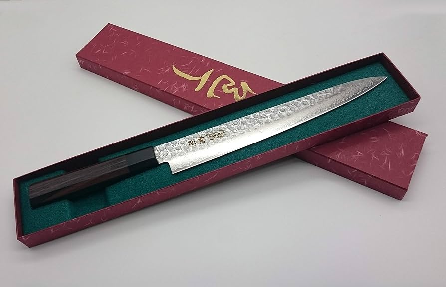 関鸞 プロ用高級包丁 牛刀 240mm 八角柄 V金10号17層ダマスカス 鎚目 関鸞 高級包丁 筋引包丁 240mm 八角柄 V金10号17層ダマスカス 鎚目