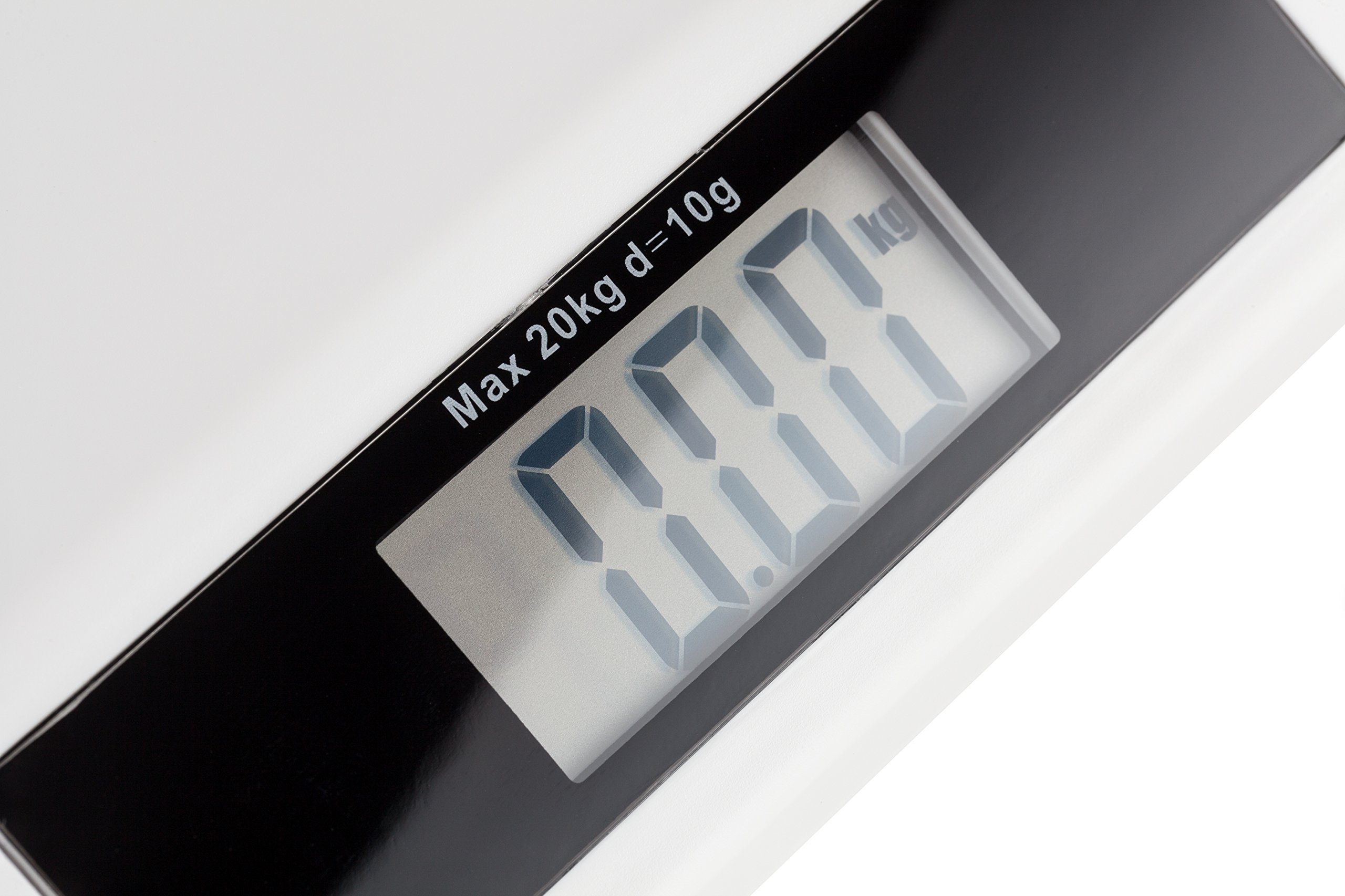 Adler Báscula Bebé Digital hasta 20 Kg, Peso Electrónico con Pantalla LCD, Función Hold Pesa con Precisión Aunque Haya Movimiento, Función Tara, Ideal Control Peso Recién Nacidos