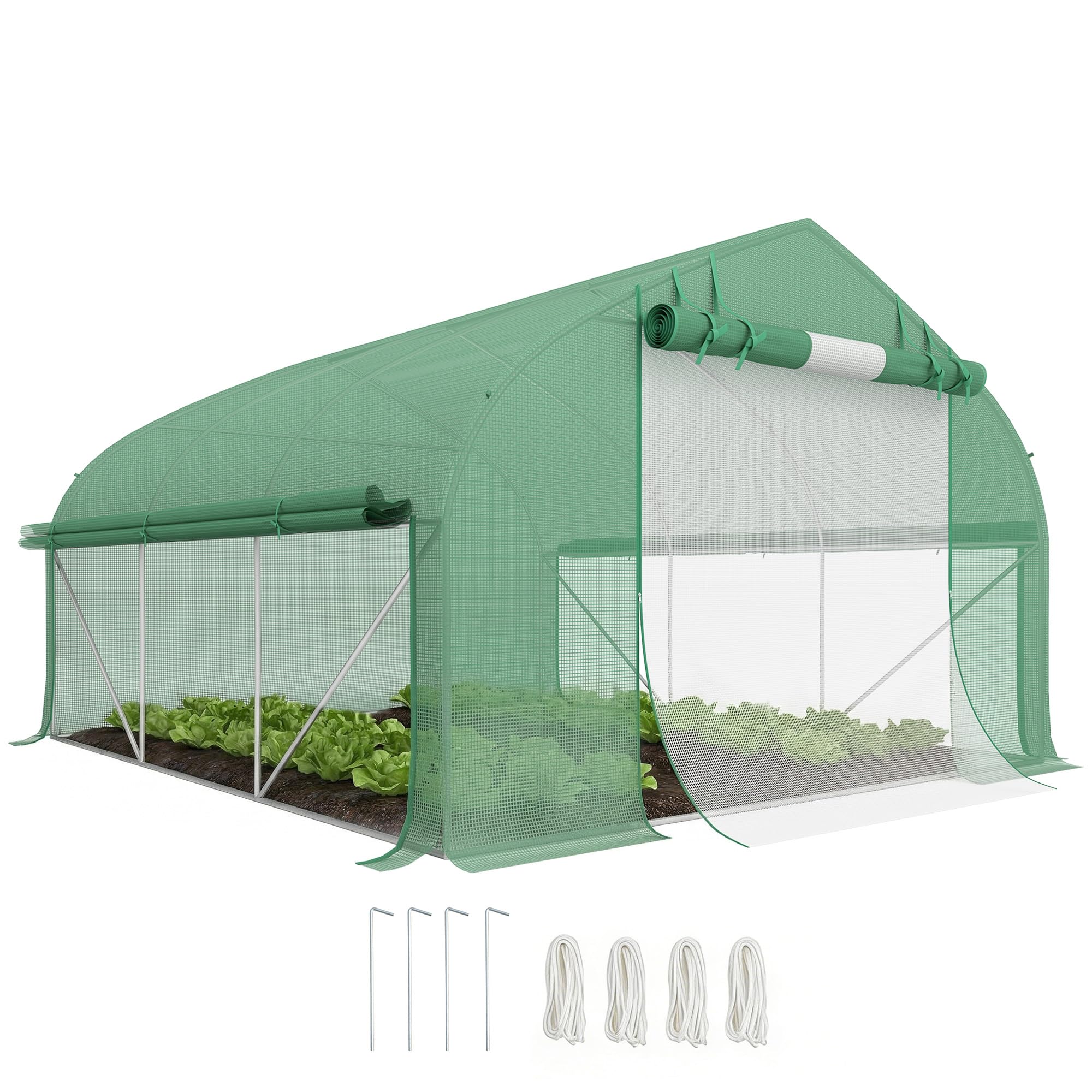 Outsunny 11.5x10x6.5 Tunnel Greenhouse