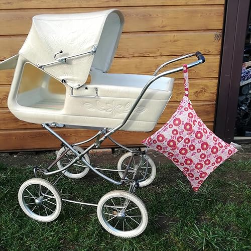 Miniatura 40 de ALVA BABY - 2 bolsas para pañales de tela húmedos y secos, impermeables, reutilizables, con dos bolsillos con cremallera, para viajes, playa, 01