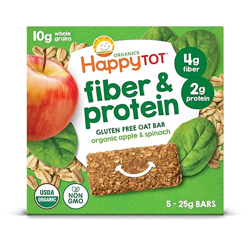 Miniatura 1 de Barras de avena horneadas con fibra y proteínas orgánicas Happy Baby Tot