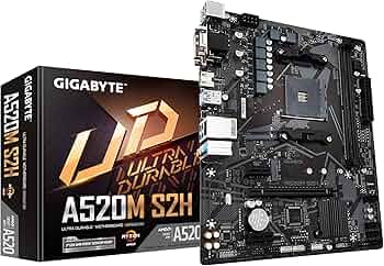 取り置き a520m s2h ryzen5 4500　gigabyte cpu Amazon.com: Gigabyte A520M S2H (AMD Ryzen AM4/MicroATX/4+3 Phases