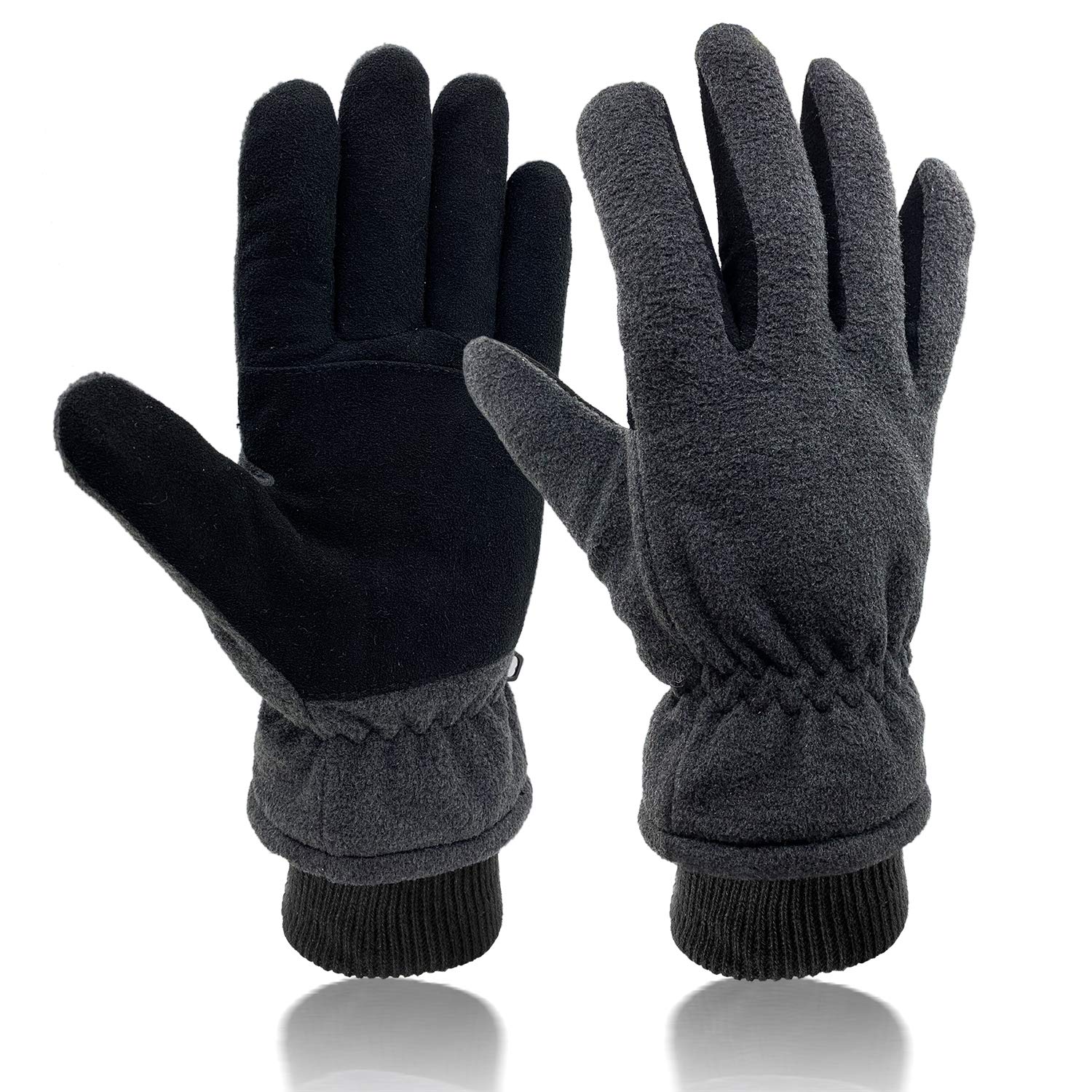 SKYDEER Gants d'hiver en daim doux et polaire thermique et isolation Thinsulate 3M (SD8661T)