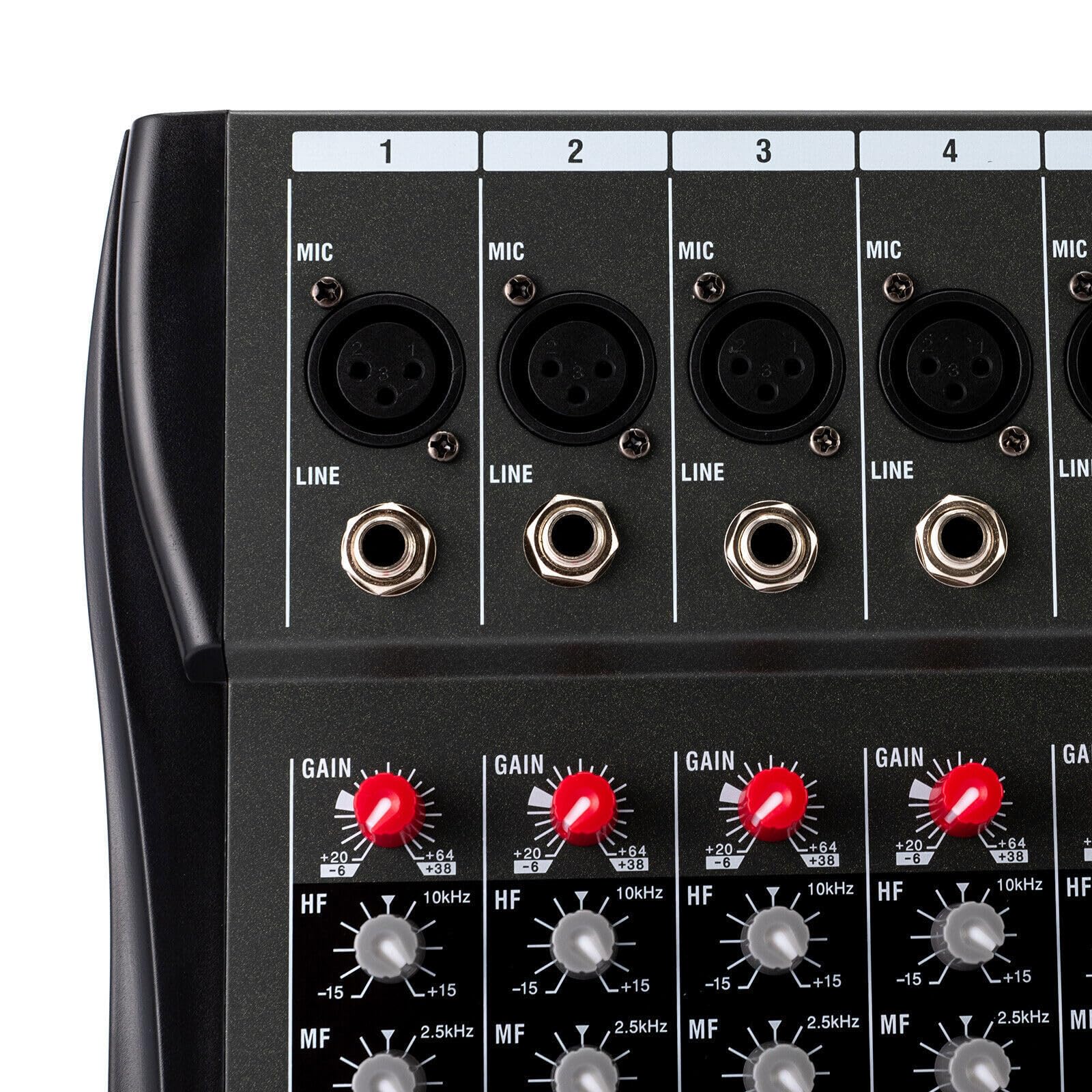Audio Mischpult Konsole Verstärker,12 Kanal Studio Mixe Live Mixer Bluetooth USB 12 Kanal Bluetooth Audio Mixer DJ Live Studio Mischpult Soundkarte USB Konsole