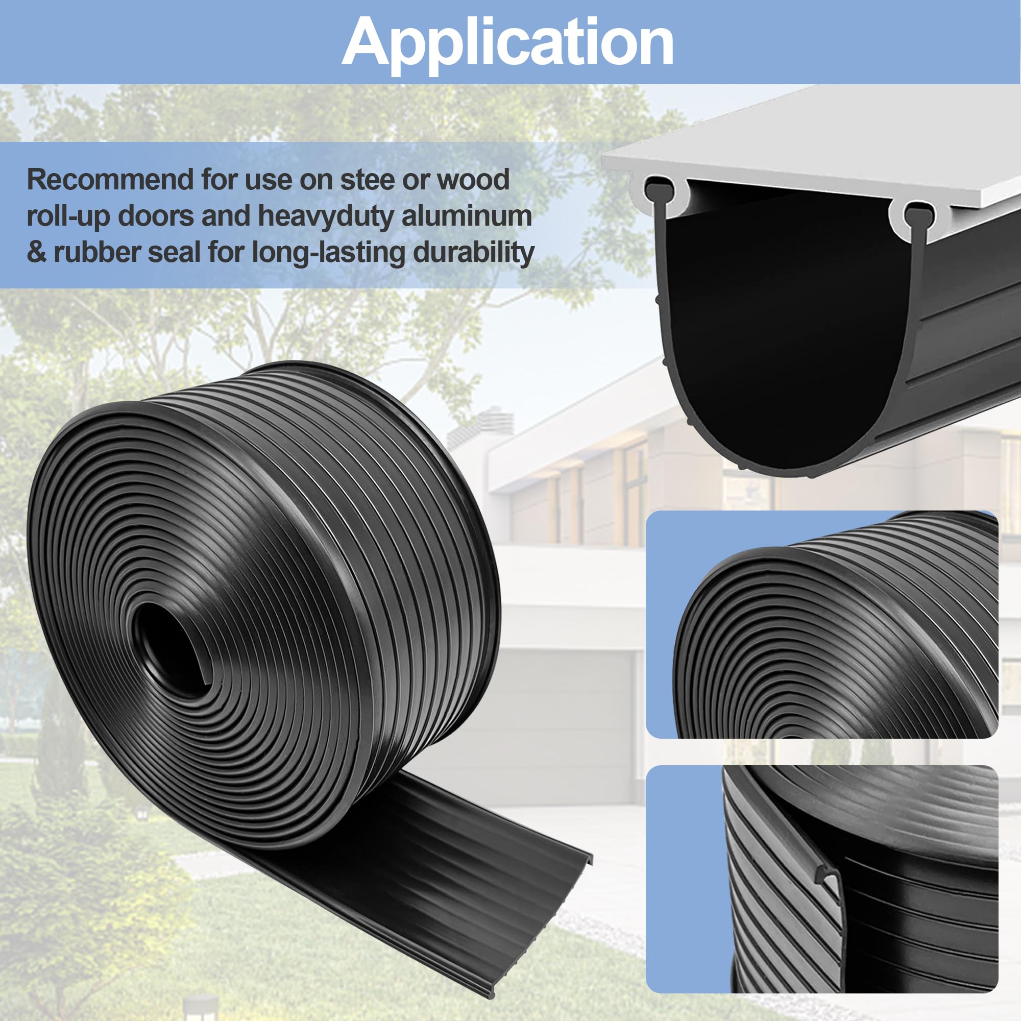 Replaceent For Wayne Dalton Garage Door Botto Weather Seal 154448 For Weather Stripping Fit 18 - View #8