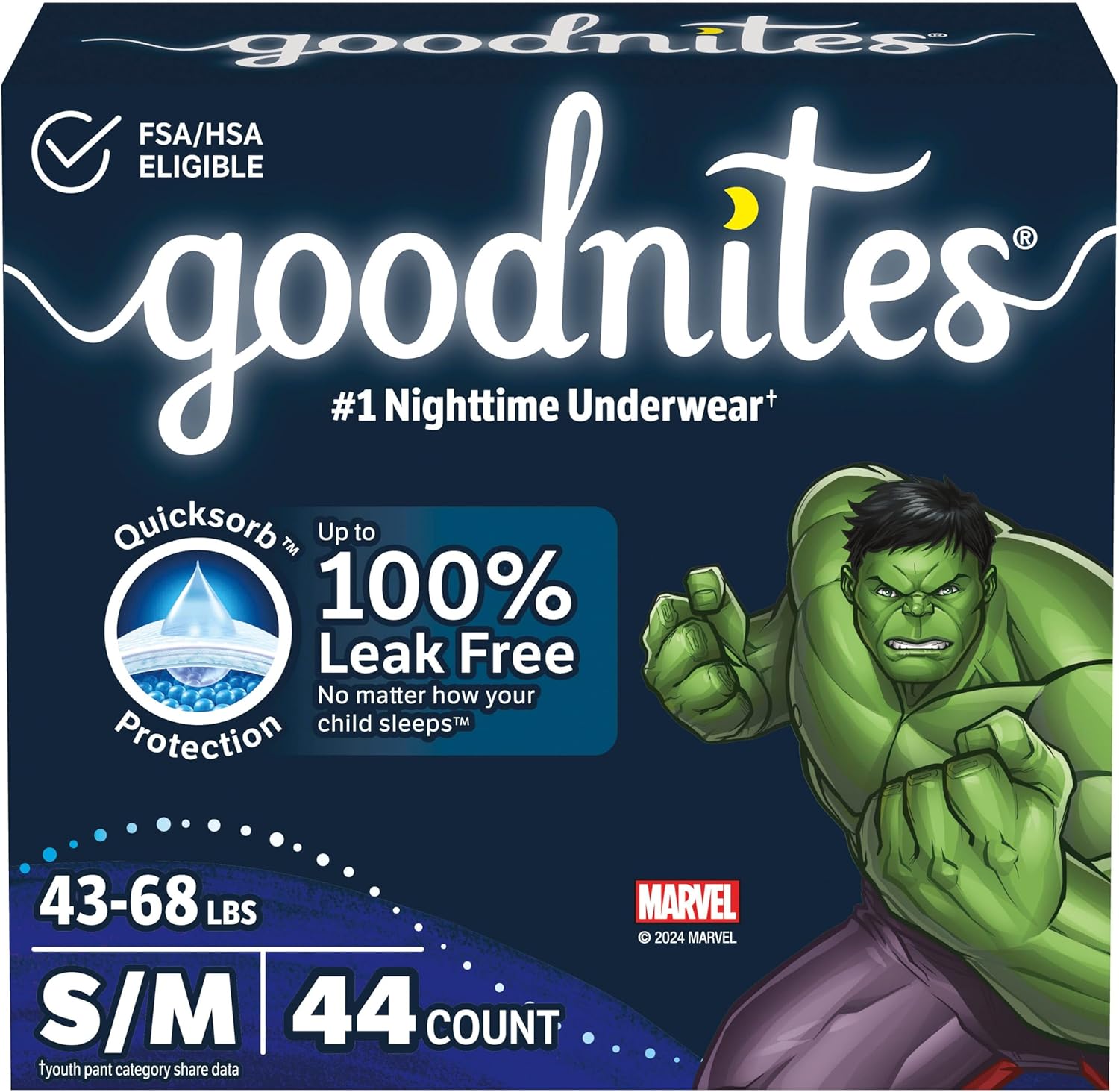 Goodnites Boys' Nighttime Bedwetting Underwear