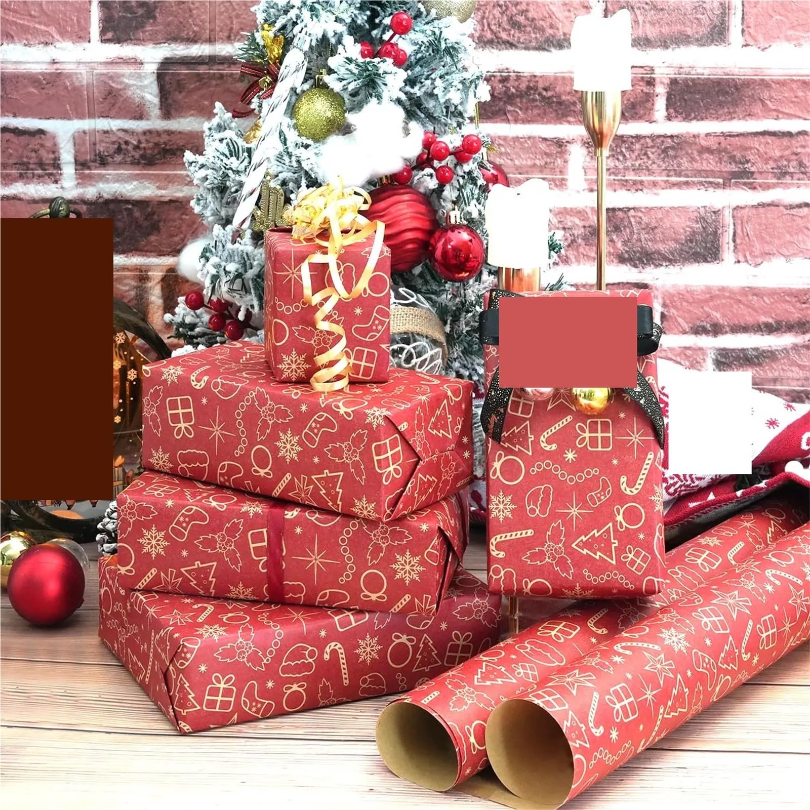 1 rotolo di carta da imballaggio in 17 x 590 pollici per Carta Alimentare | Carta da regalo for vacanze, decorazioni for feste