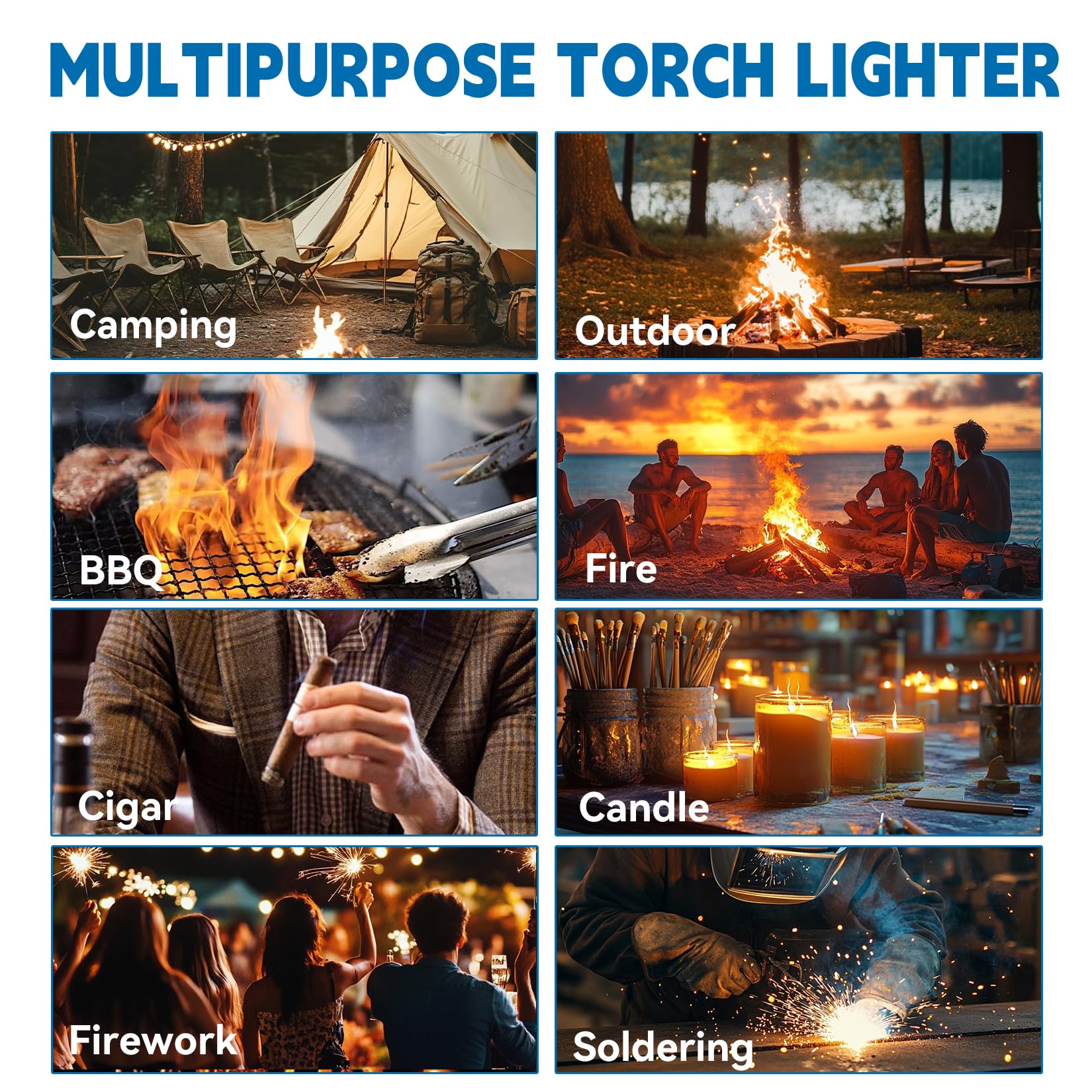 ZMQW Torch Lighter RED Lighter (Butane Not Included) 4