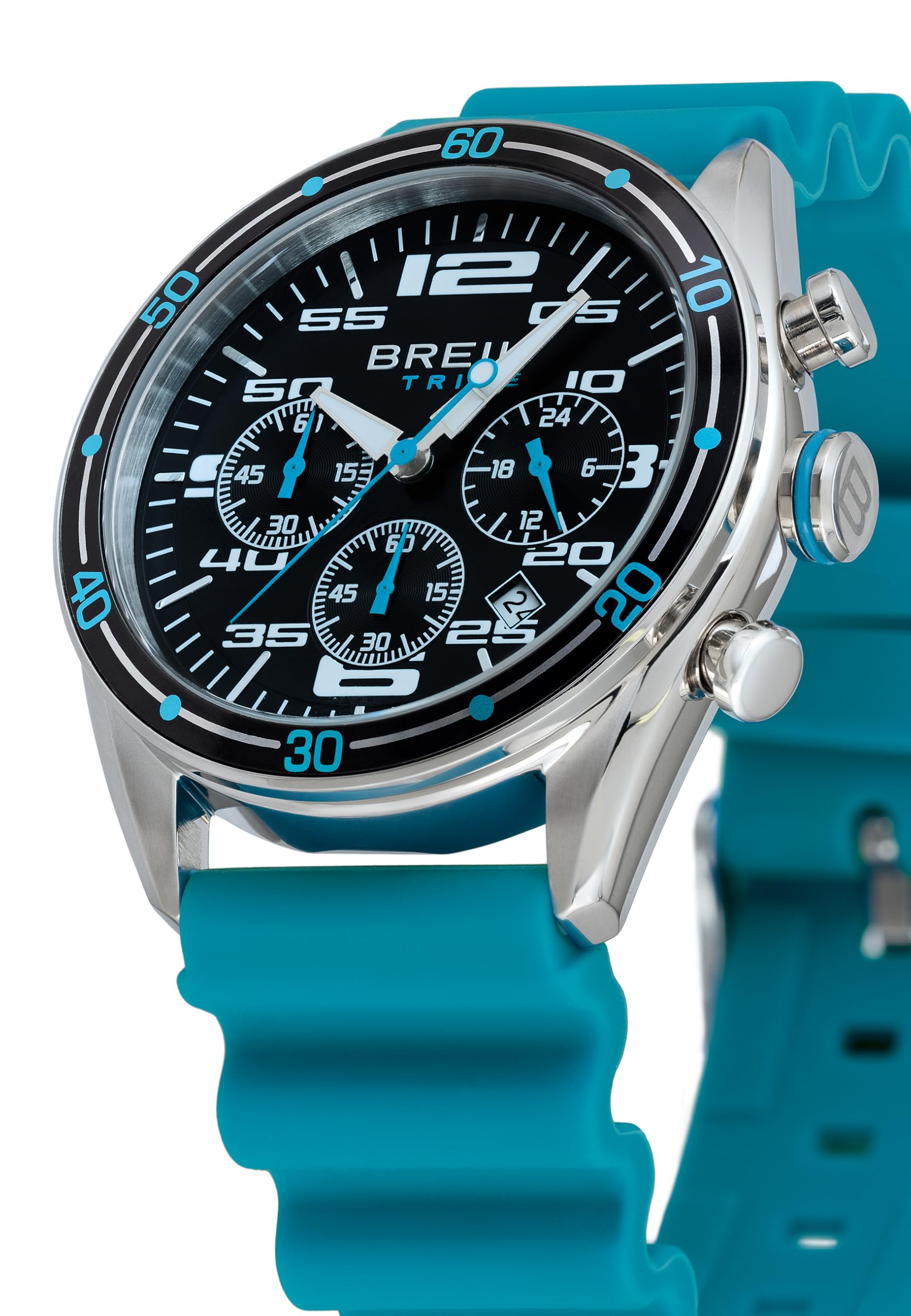 Breil Orologio Uomo, Bracciale in Silicone, Cassa 43 cm | Collezione SCORE, Movimento Quarzo Analogico, Resistente all'acqua 50 metri, Idee regalo Uomo