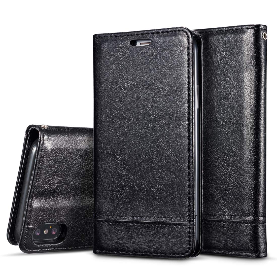 Étui en cuir pour iPhone XR pour ranger vos cartes et éviter les chutes