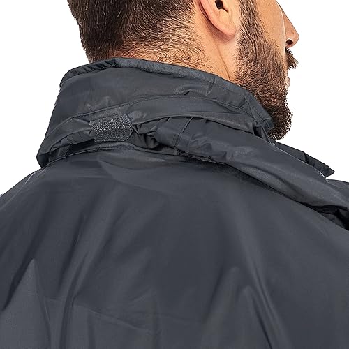 Miniatura 3 de 33,000ft - Chaqueta de lluvia impermeable y plegable para hombre, ligera, con capucha, cortavientos ideal para golf o ciclismo