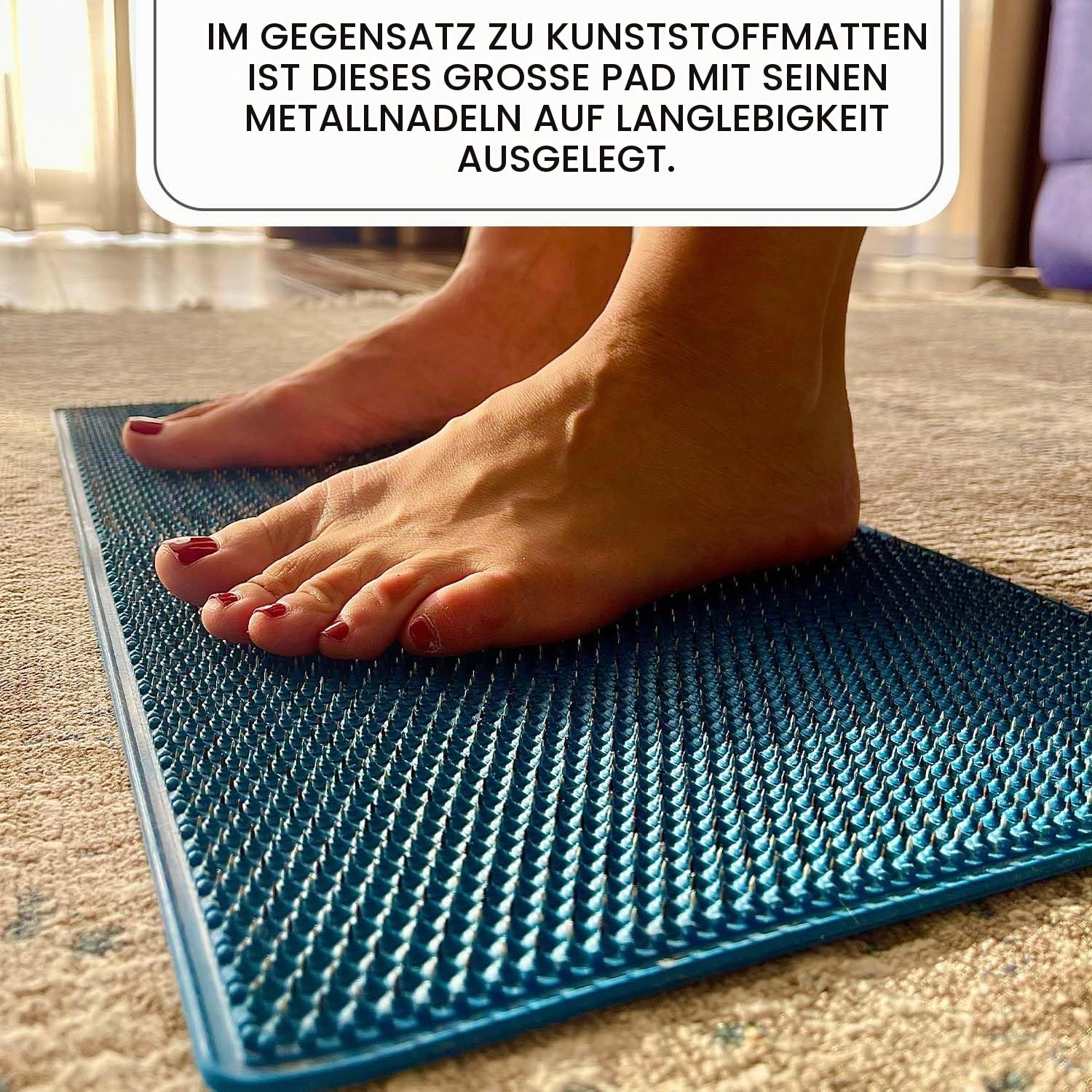 Akupressur Matte groß - Plus, Nadelabstand: 6.2 Ag, Größe: 560x290 mm, Nadelanzahl:4538.