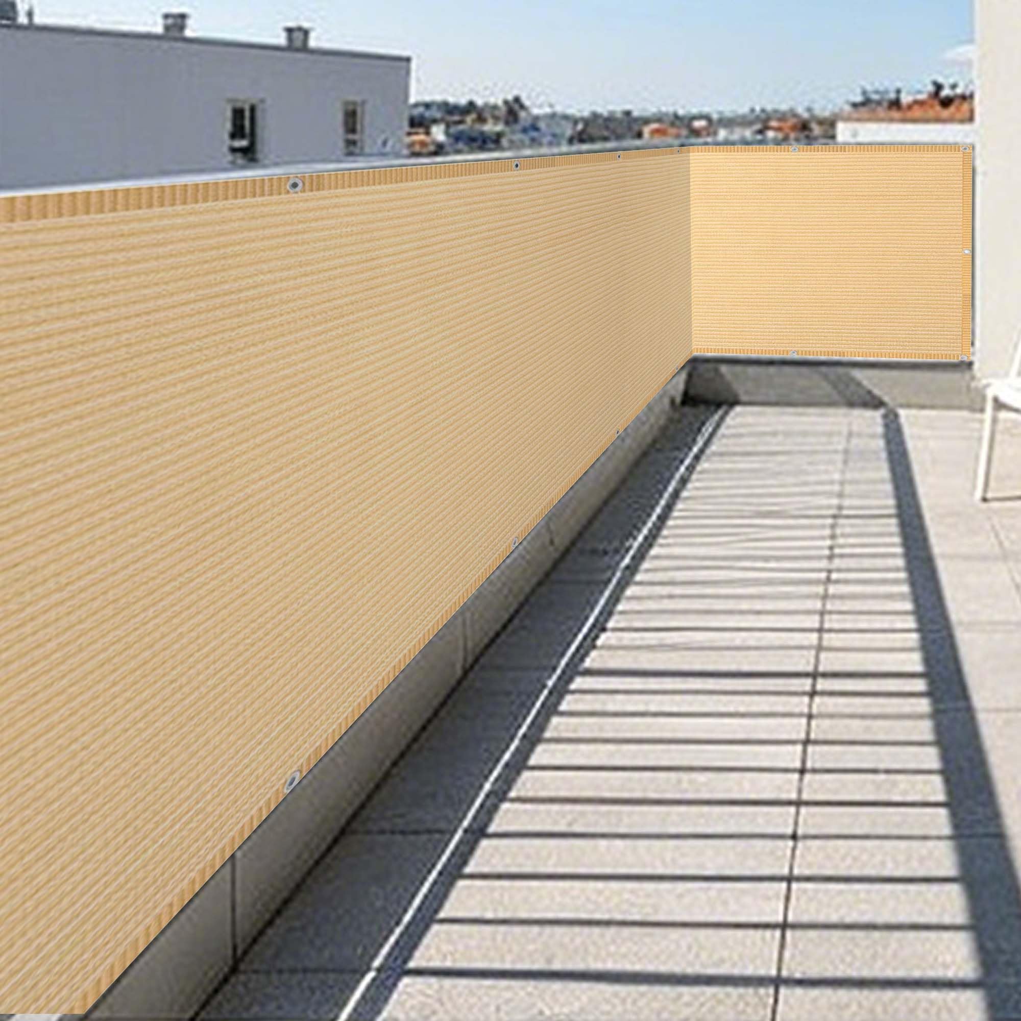 Voile d'ombrage rectangulaire crème contre la chaleur des plantes