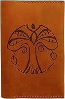 Vista 1 de Tree Pattern-1 Handmade Genuine Leather Passport Cover Holder Case HLT_01