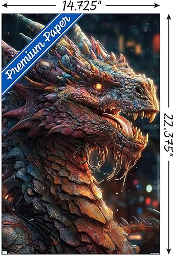 Miniatura 3 de Trends International Wumples - Póster de pared de dragón, 14.72 x 22.37 pulgadas, versión premium sin marco