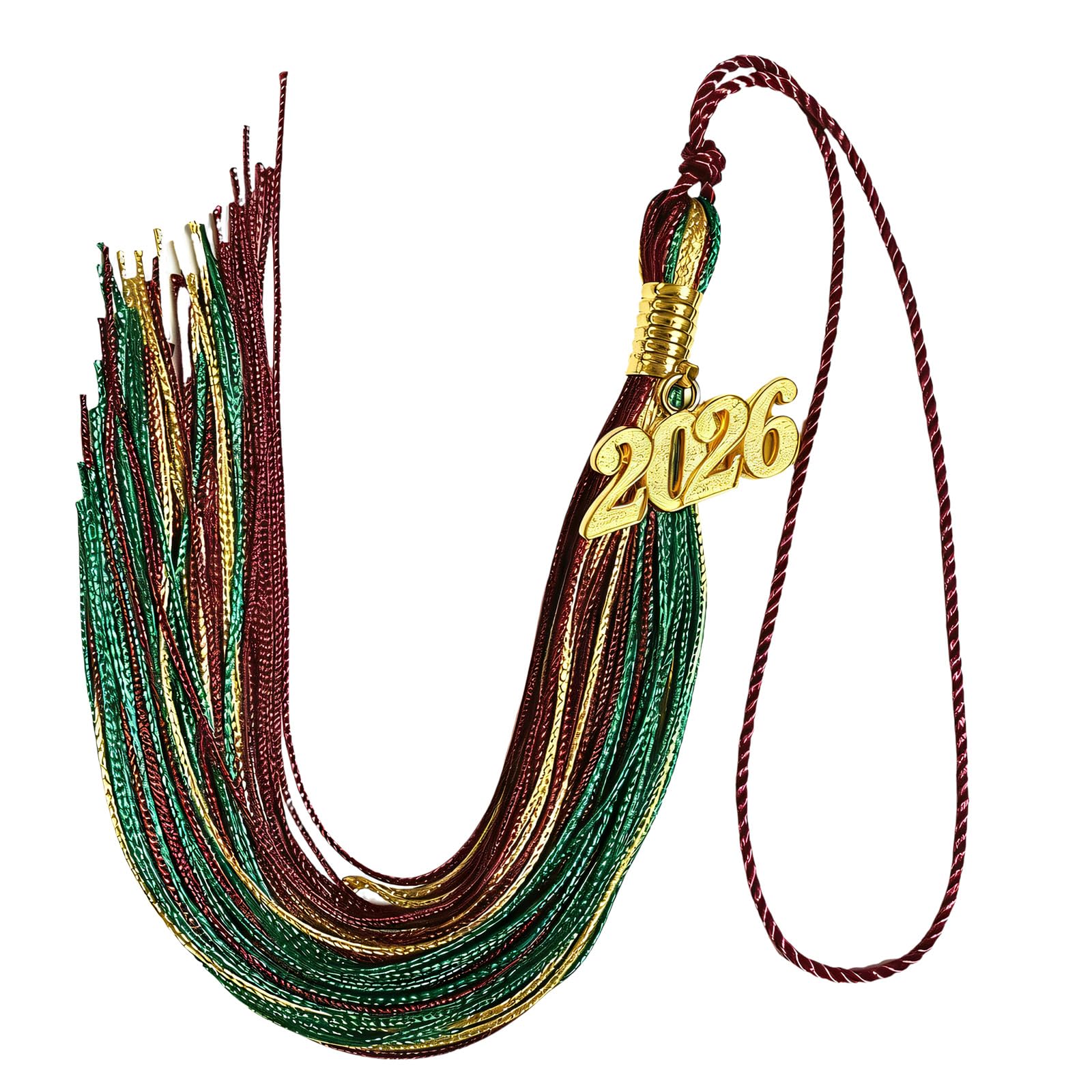 Kaeltsyn Graduation Tassels 2026 Year Identifier Easy Installation for Cap and Craft Projects Soft Polyester Tassels
