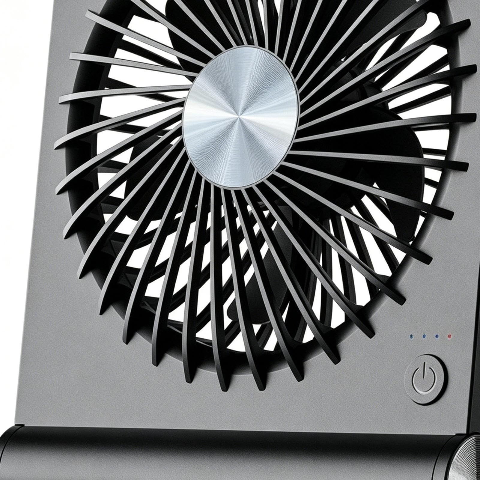 Ventilatore da Scrivania e Silenzioso USB Ricaricabile 3 Velocità Potente | Ventilatore da Tavolo Silenzioso Per Interno Ed Esterno: Casa, Ufficio, Viaggio, Vacanza, Spiaggia, Campeggio