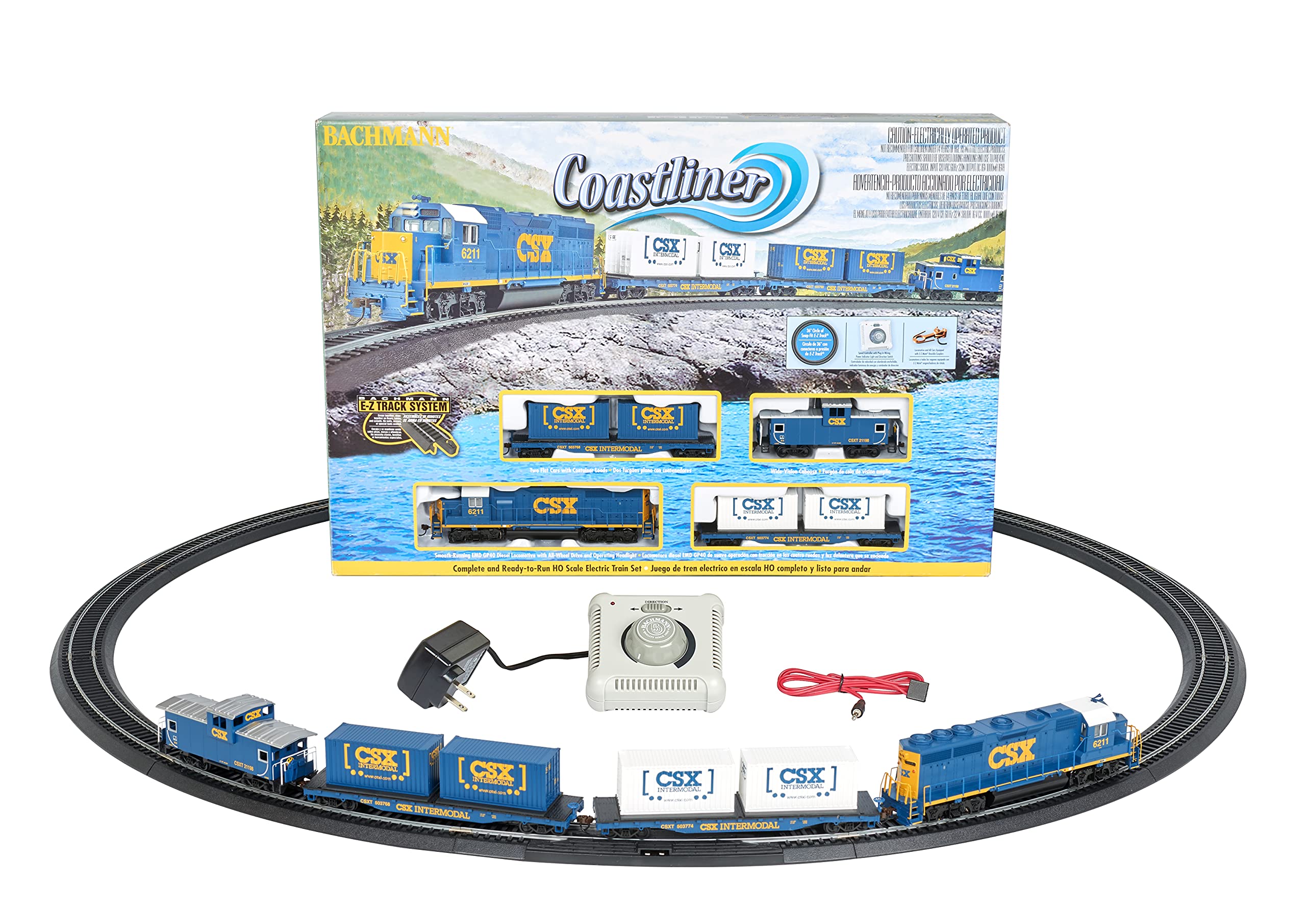 Bachmann Trains Coastliner Ready To Run Electric Train Set HO Scale