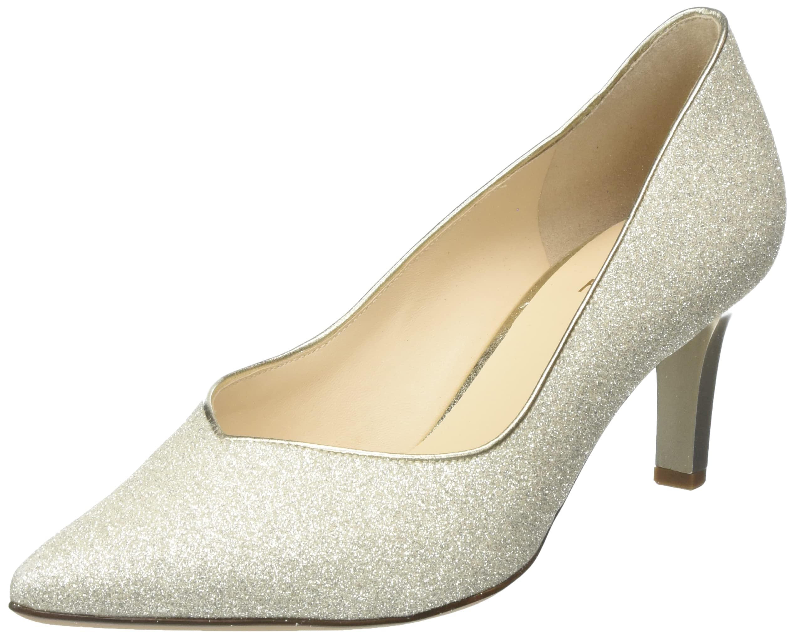 HÖGL Women's Tiara Court Shoes, Platinum, 34.5 EU X-Weit