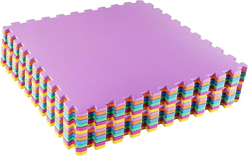 BalanceFrom - Tapete tipo rompecabezas con espuma de etilvinilacetato y entrelazables, para MMA, ejercicio, gimnasia y protector de suelo para