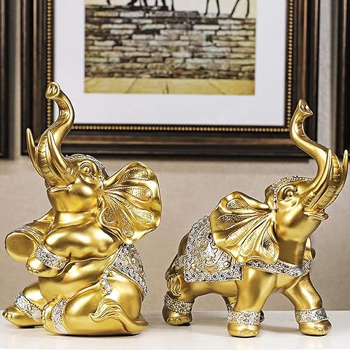 Miniatura 6 de Decoración de mesa, estatua de elefante, decoración creativa para sala de estar, gabinete de vino, habitación, decoración de personalidad, estatua