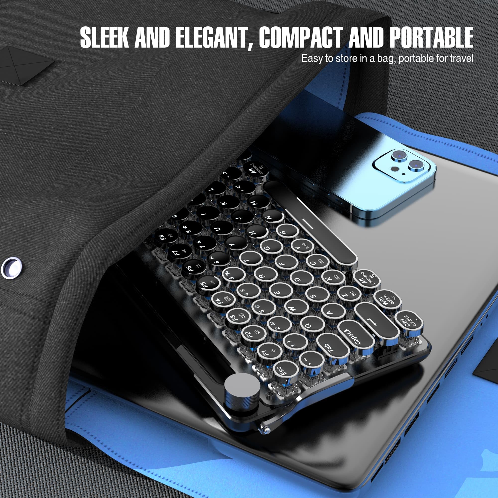 Amazon.com: 7KEYS: Retro Typewriter Style Keyboard