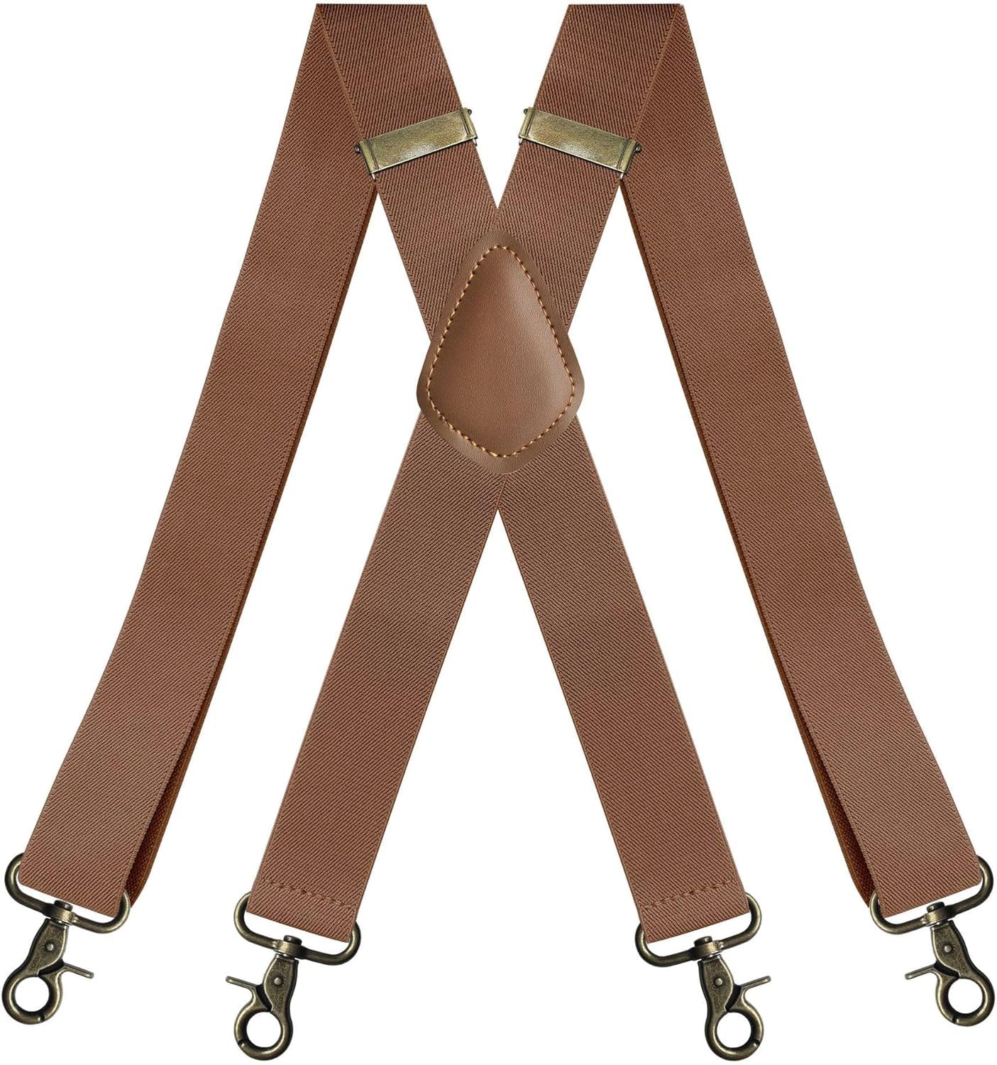 Bretelles, boucle de crochet d'oreille réglable en bronze à quatre clips