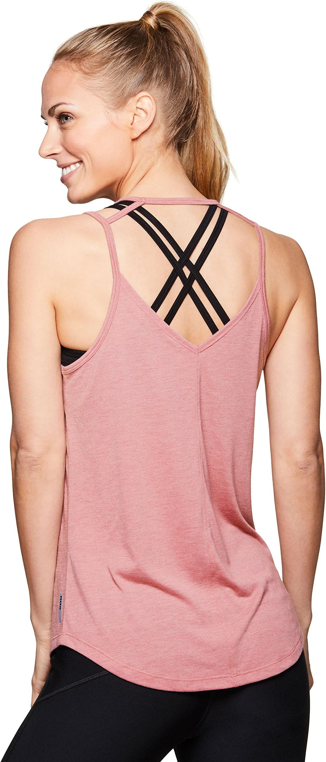 RBX Active Women's Sleeveless Athletic Performance Back Detail Ventilated Yoga Tank Top