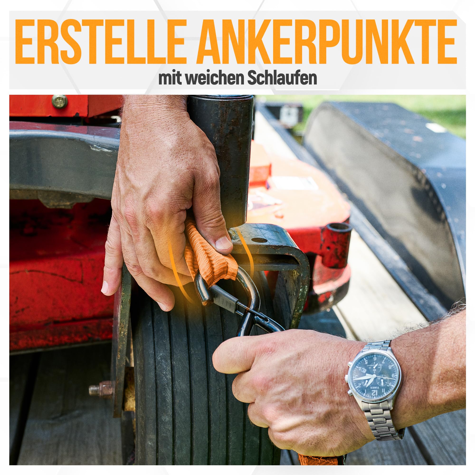 FORTEM Spanngurte mit Ratsche und Haken -Robustes 4er Spanngurt Set mit Zurrschlaufe–3,04m (2363 kg Bruchlast) -Spanngurte mit Haken (Kratzschutz Beschichtung), 4 Zurrgurte mit Ratsche, Komfortgriff