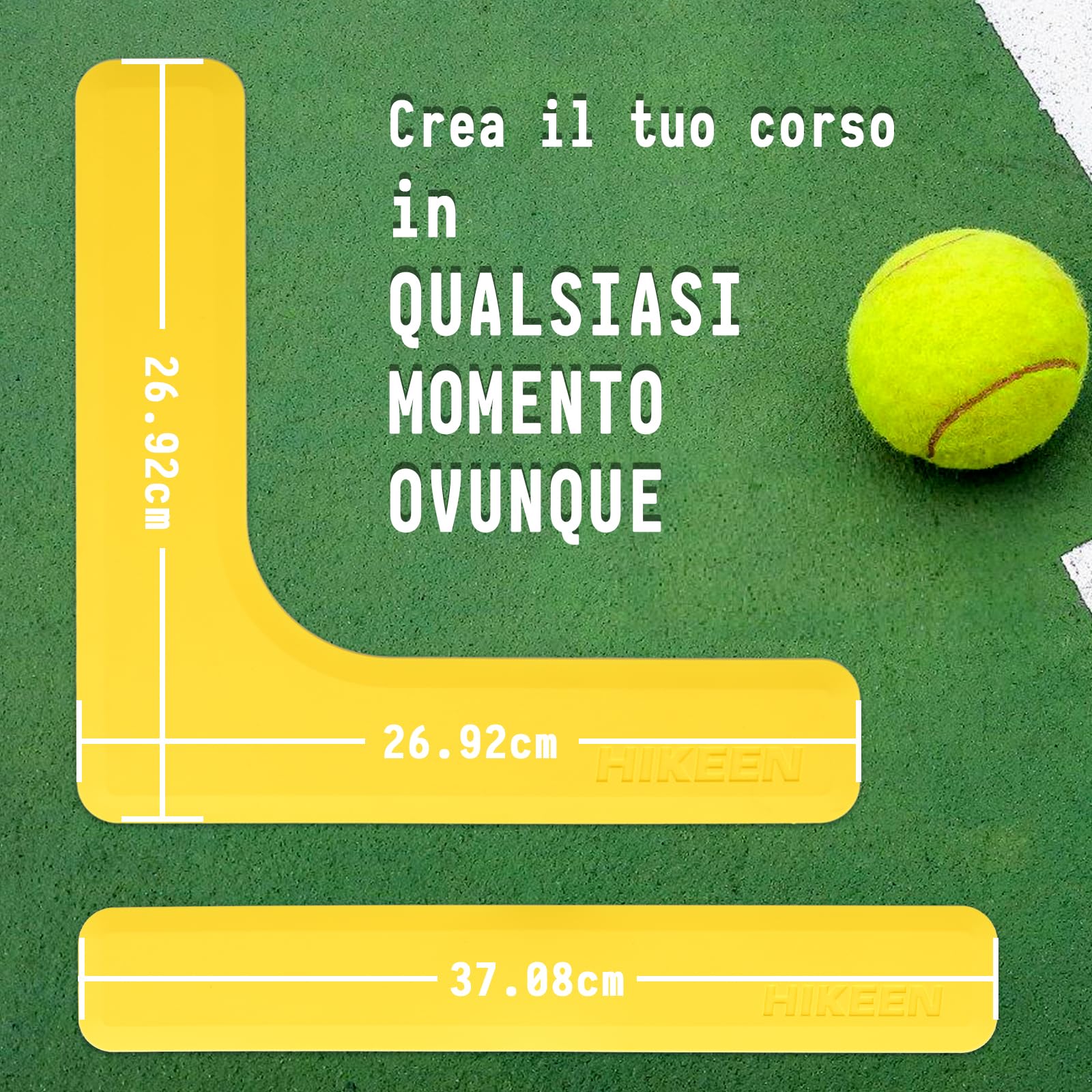 BOOSTEADY Kit di Marcatori per Le Linee del Campo Anti-Scivolo e Resistenti al Vento 28 Pezzi, Campo di Rete per Pickleball per Campi Aperto e al Coperto