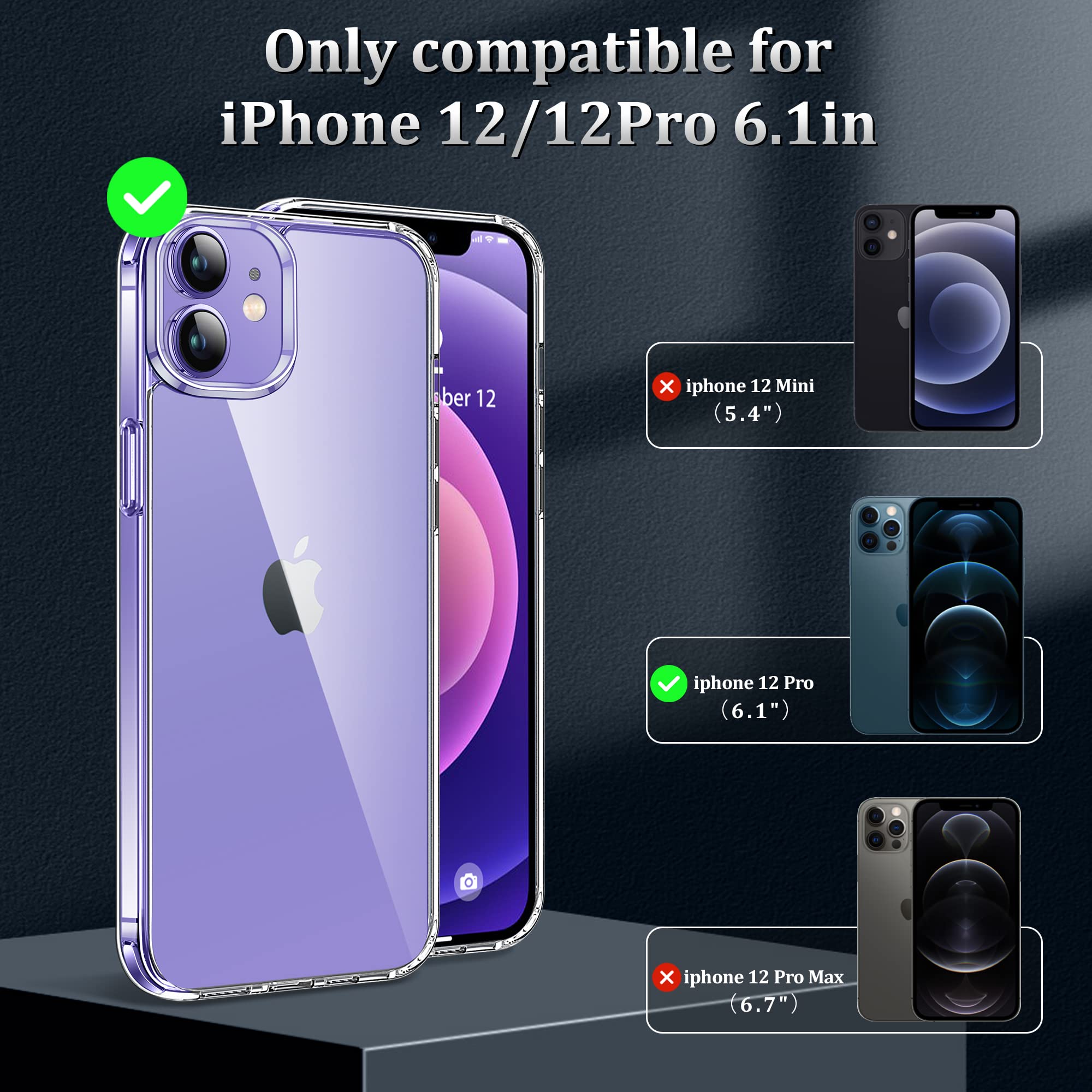 Custodia 360 Gradi Con Vetro Custodia SUPCASE Per IPhone 15/14/13 Pro Max, Protezione 360° MagSafe, Con Vetro Temperato E Clip Cover Protettiva 360 Gradi IPhone