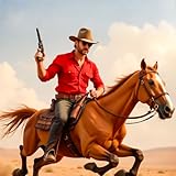 Juegos 3D de lucha con caballos, vaqueros y pistoleros en la naturaleza