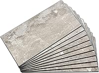 Vista 30 de Palisade Azulejos de vinilo entrelazados impermeables para salpicaduras de 22.8 x 7.31 pulgadas en mármol veneciano, sin juntas, fácil de instalar