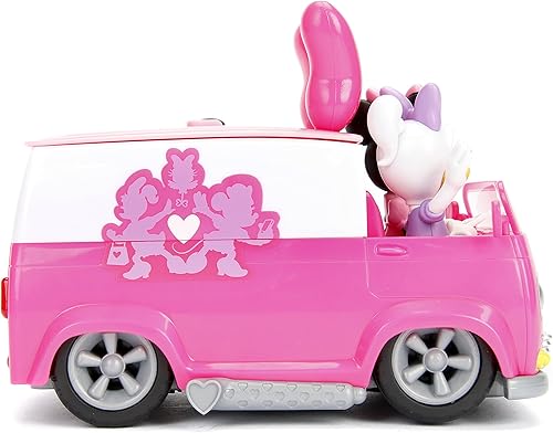 Miniatura 6 de Jada Toys Disney Junior Minnie Mouse Happy Helper Van RC, rosa/blanco