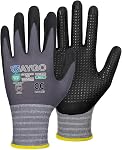 KAYGO MicroFoam Nitrile Gants de travail enduits pour hommes, tricot sans couture Nylon