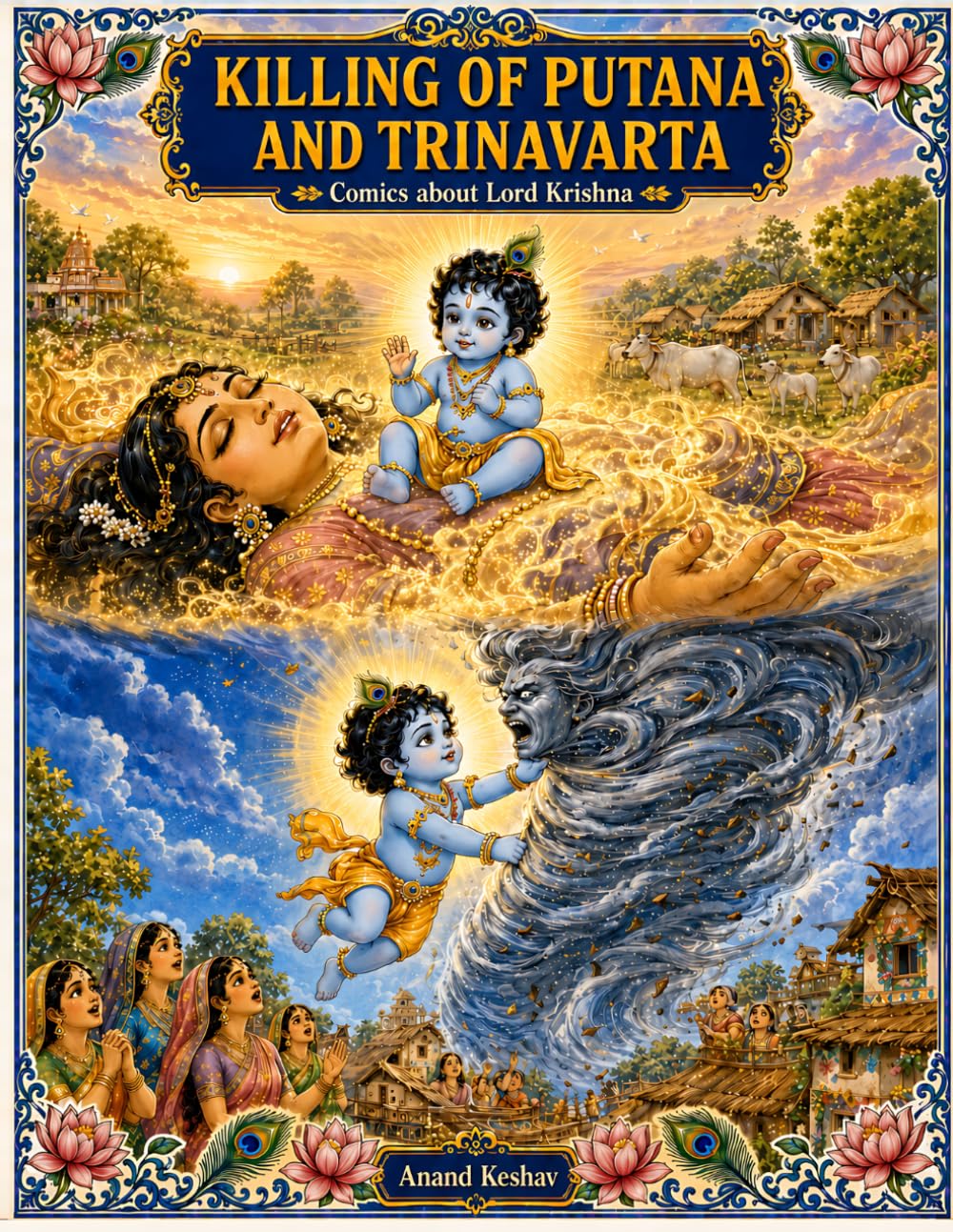 Killing of Putana and Trinavarta (Comics about Lord Krishna)