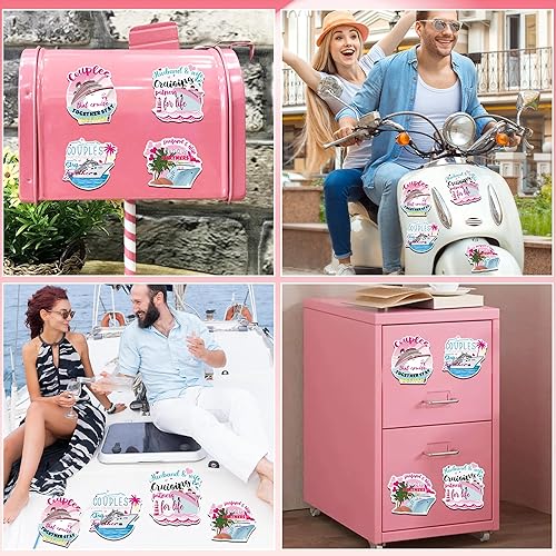 Miniatura 7 de Decoración magnética para puerta de crucero  4 imanes de crucero, calcomanías magnéticas para marido y esposa de crucero para la vida, para parejas,