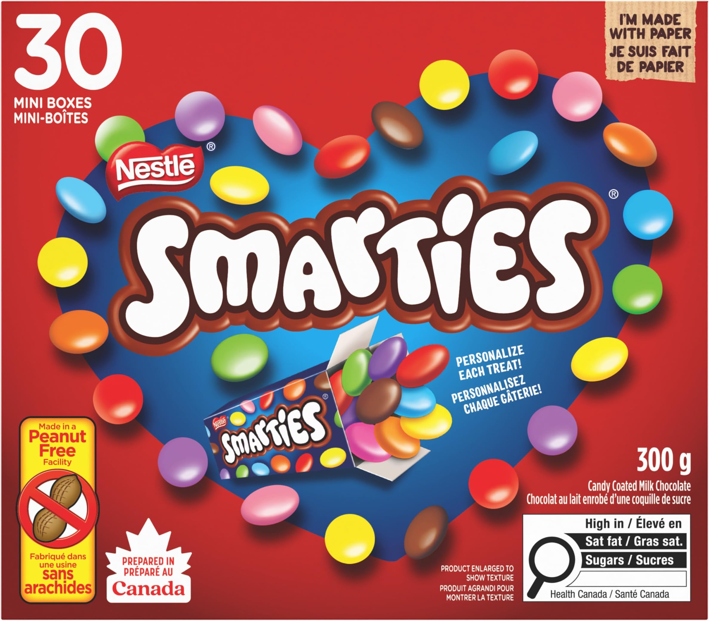Valentineโs Day Minis, Pack of 30 snack size, 300g