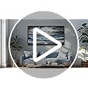 KELIYUAN Large Canvas Wall Decor For Living Room Wall Art For Bedroom Office Wall Decorations Black Frame Beach Wave Scenery Pictures Artwork For Modern Stretched and Framed Beach Posters 24"X48"