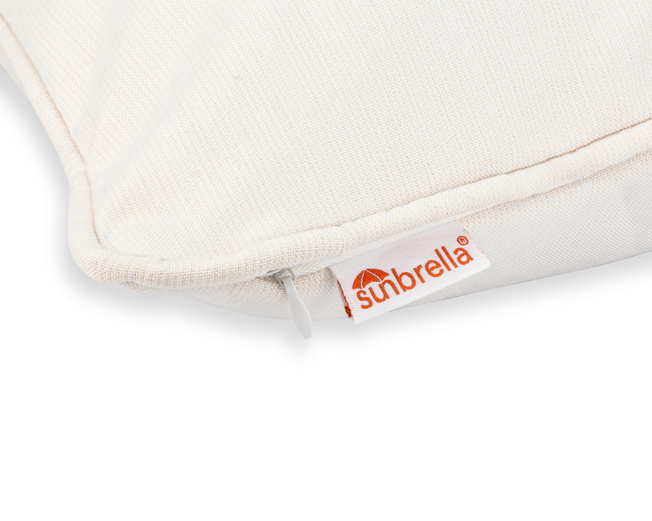 Austin Horn Classics Sunbrella Corded-Edge, Zippered Opening, 24-inch Pillow Cover (Set of 2), No Insert Included (Black)