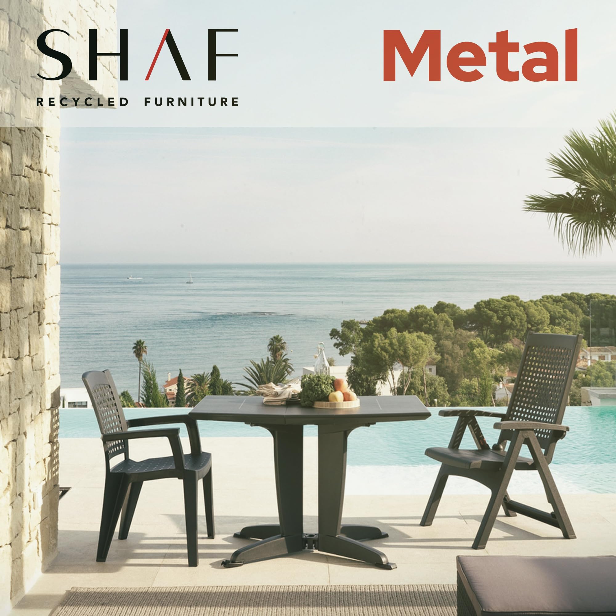 SP Berner Sillón multiposición Metal Antracita
