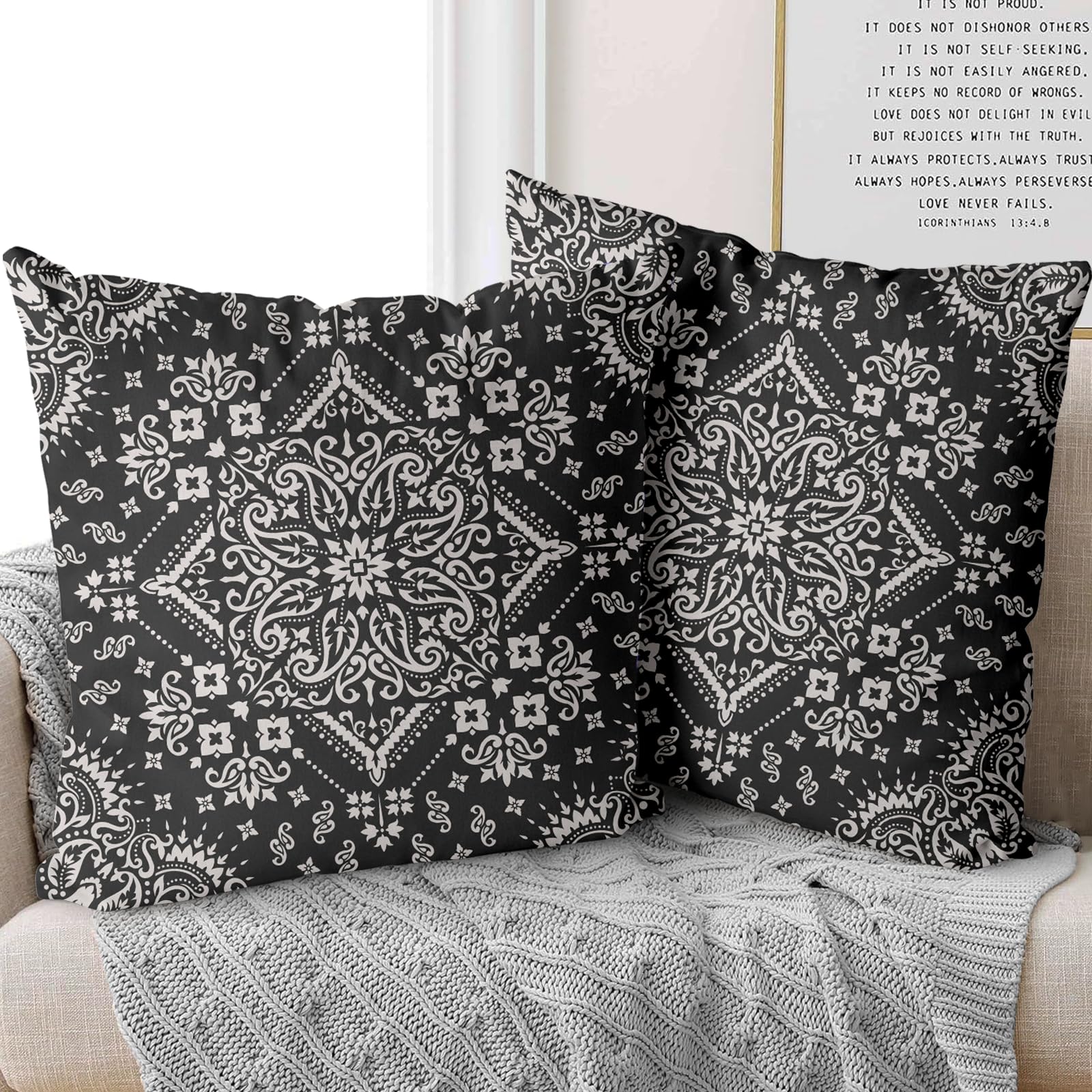 XPHZZL Cushion Covers Set of 2 Pack