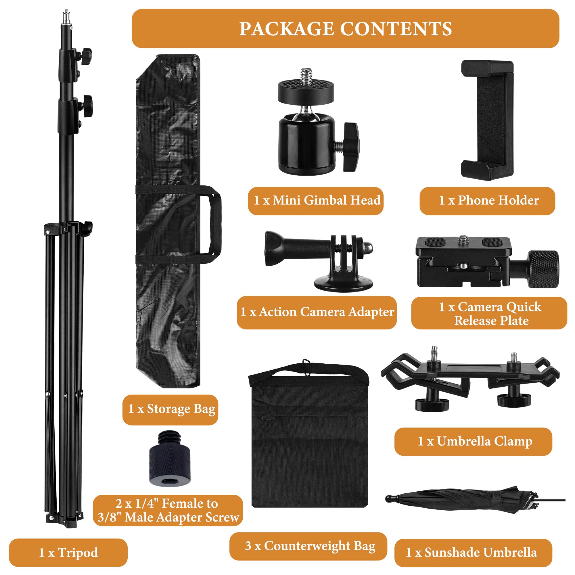Geekria Trípode para cámara Deportiva Alto de 10 ft con Kit de Montaje, Soporte de grabación AI Ajustable para fútbol, 互換性 con XbotGo, Veo, Trace, Pixellot, Hudl, Ballercam, SOLOSHOT