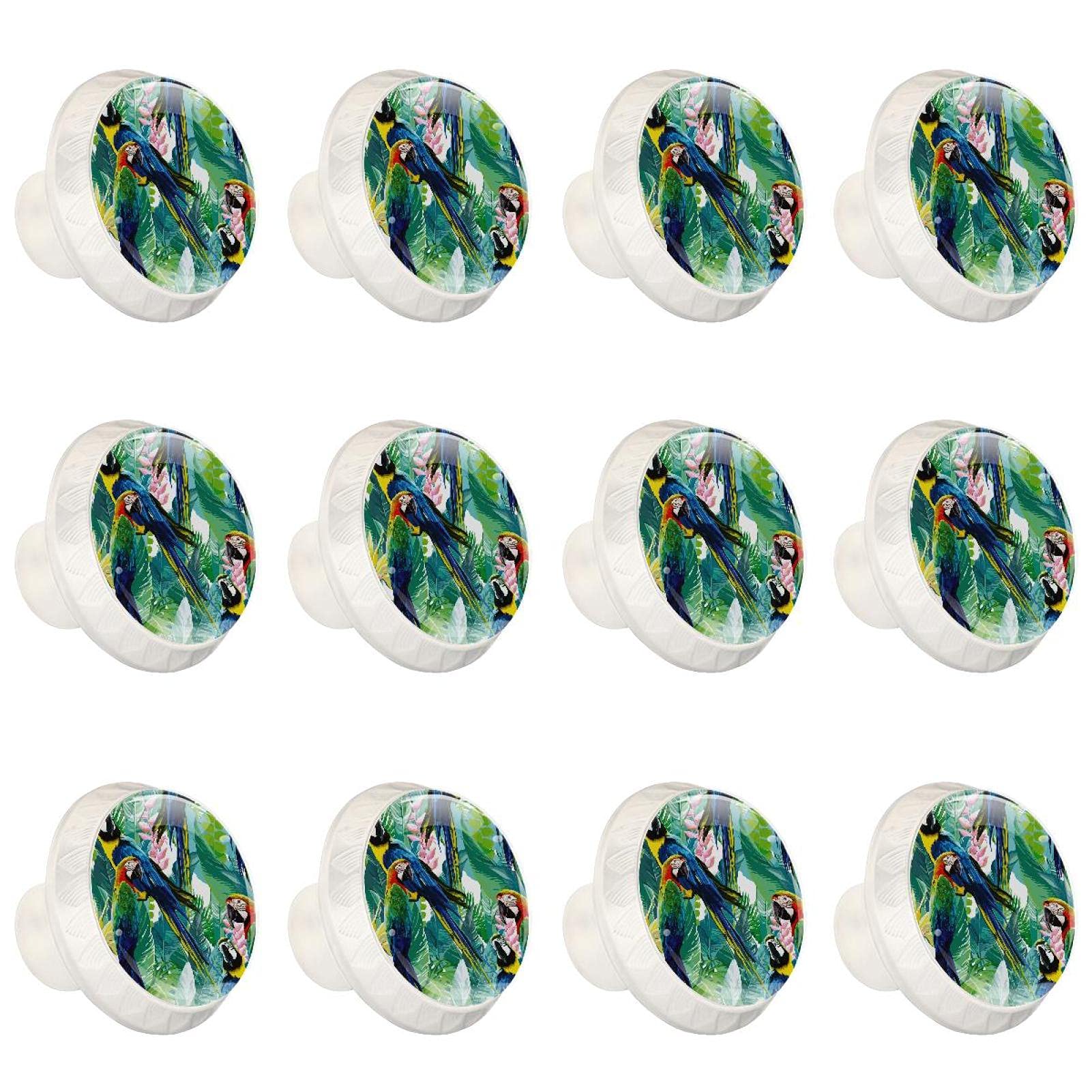 Boutons de cuisine perroquets feuille pour personnaliser les placards du salon