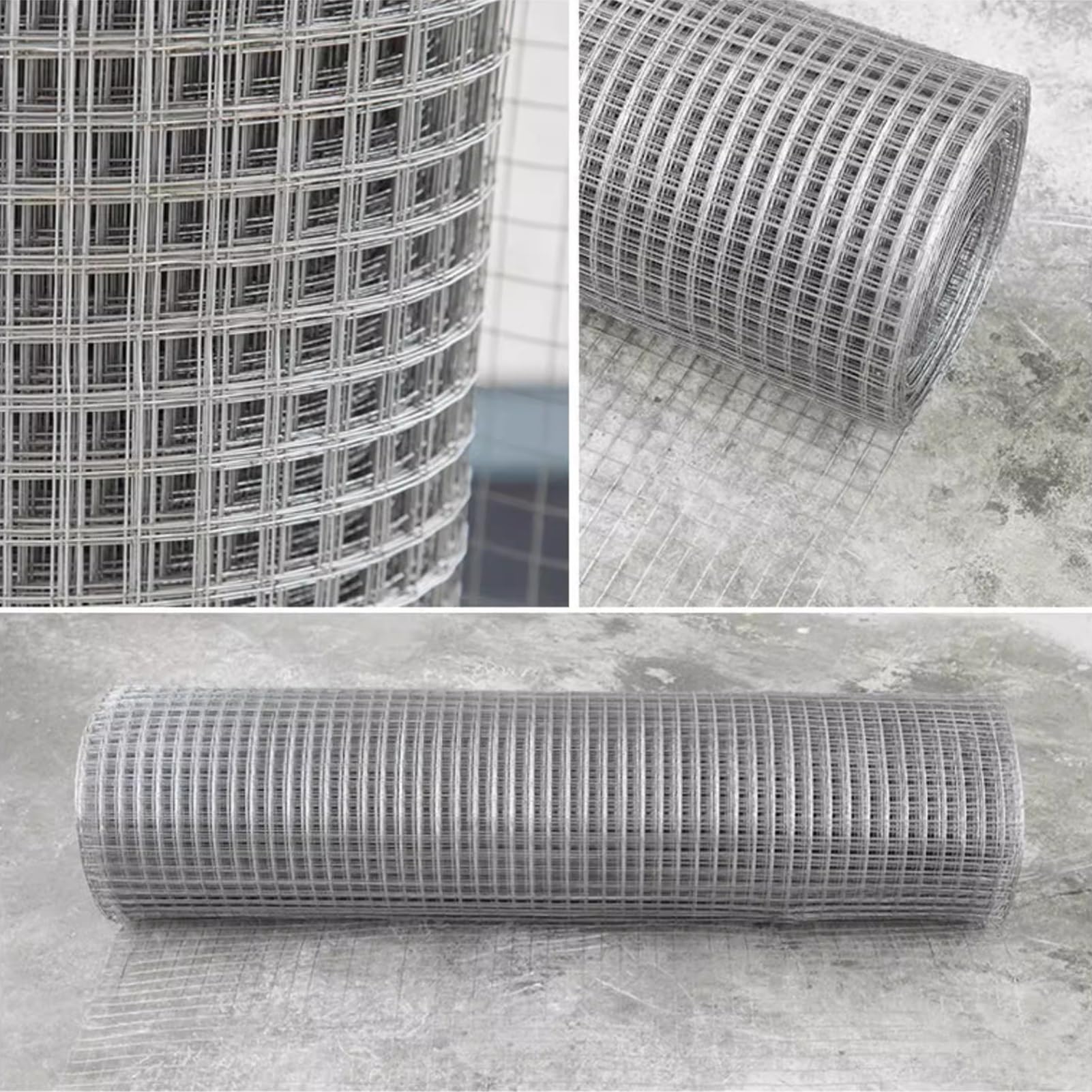 inless ogrodzenie z siatki stalowej do balustrady kurczaków i balkonów, rozmiar otworu 20 mm, ciężki Du 0,5 x 27 m / 1,6 x 88,6 ft grillowanie Sn, idealne dla bezpieczeństwa i ochrony.
