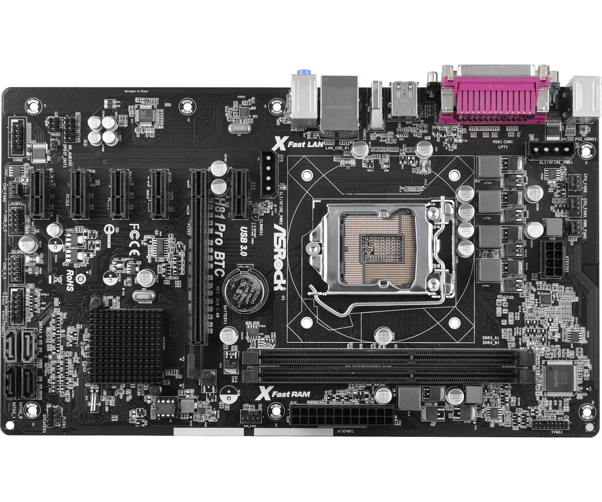 Amazon | ASRock H81 Pro BTC ATXマザーボード MB2161 H81 Pro BTC | ASRock | マザーボード  通販