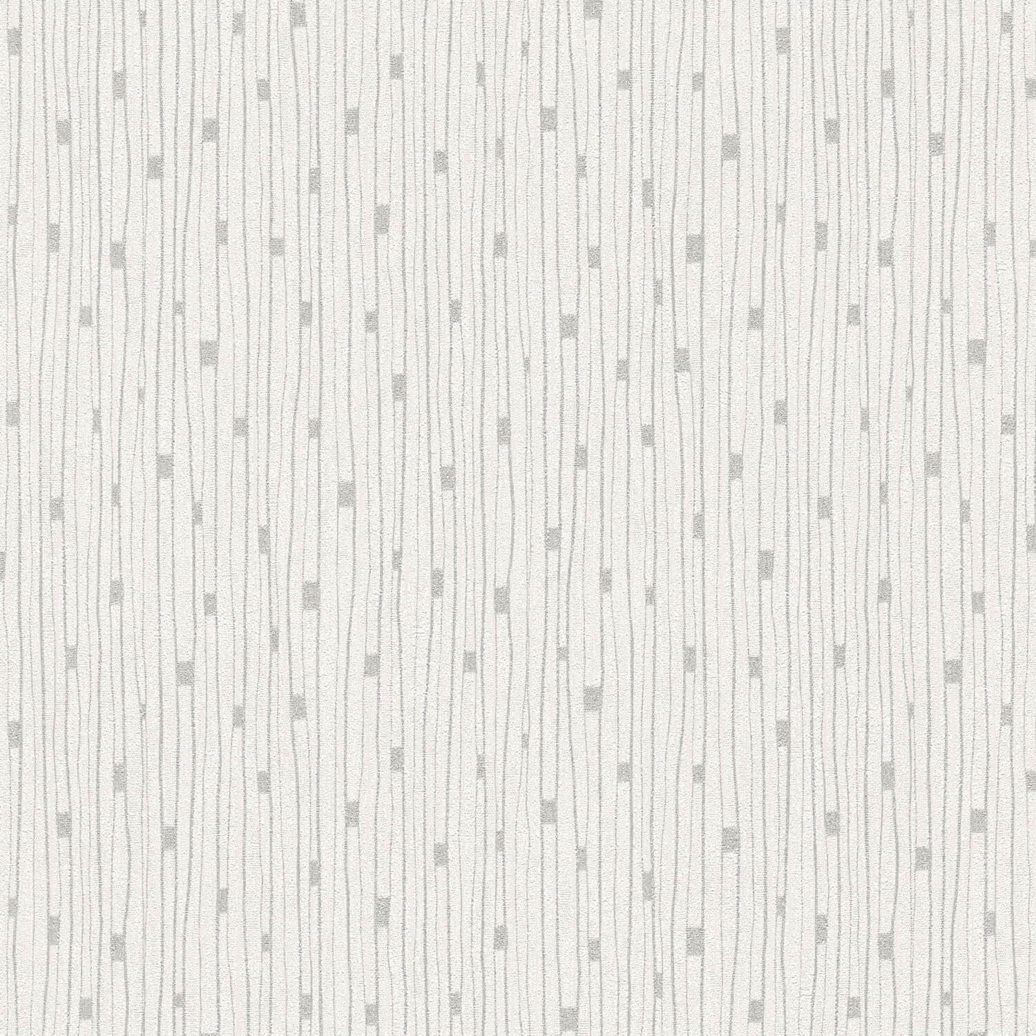 Papier peint intissé rayé crème gris Profhome 388221-GU rouleau 5,33m2 tapisserie murale
