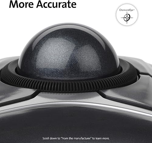 Miniatura 3 de Kensington Expert mouse con rueda de desplazamiento, Negro Plata