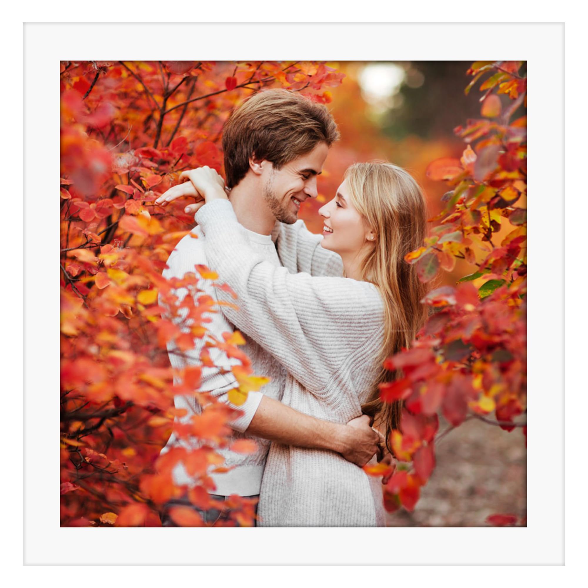 Ditwis 6x6 Photo Frame White, Square Picture Frame 15x15 cm for Living Room, Bedroom and Office, Wall or Desktop Display, Vertical or Horizontal โ image 1